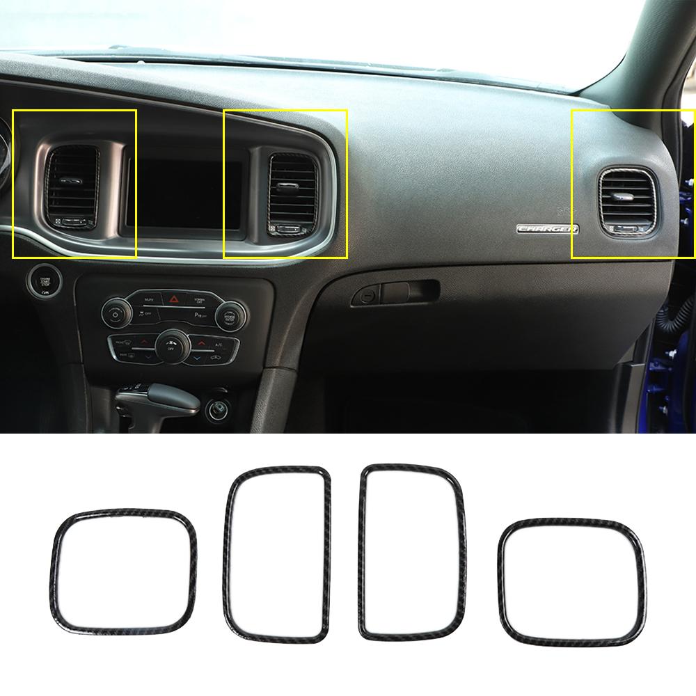 Панель приборов автомобиля A/C Vent Center Console Air Condition Outlet Panel Cover Отделка для Dodge Charger 2011-2022 Interior