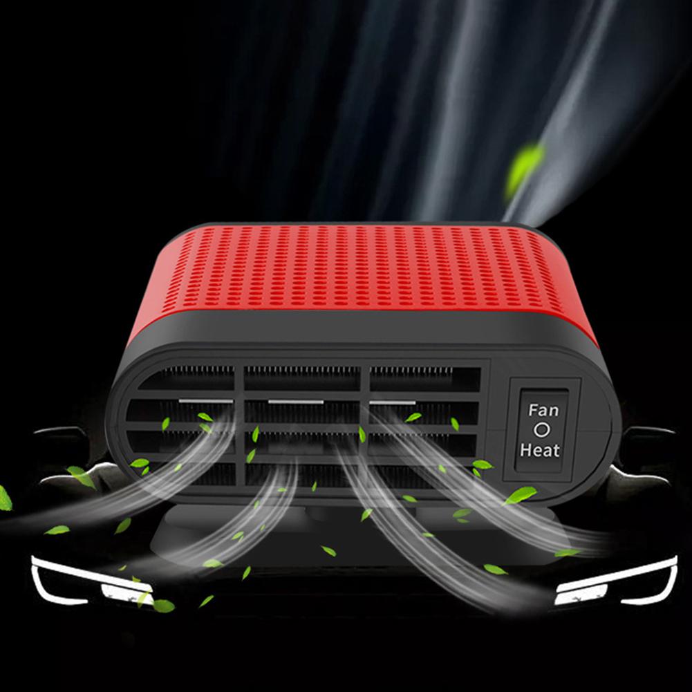 1200W Portable Car Heater 12V/24V Electric Cooling Heating Fan Windshield Defogger Defroster Demister Electric Devices for Car A