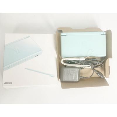 Nintendo DS Lite USG-001 (Голубой лед ) С коробкой зарядным устройством стилусом проверка работы консоли Подтверждена загрузка, в хорошем состоянии Коробка_Зарядное устройство_Стилус