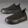 Fly Woven мужские кроссовки Slip on спортивная обувь для мужчин кроссовки с толстой подошвой из сетки дышащие модные мокасины мужская вулканизированная обувь
