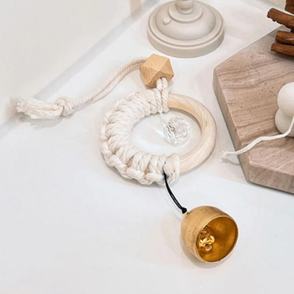 New Weaving Rope Wind Chimes Wall-mounting Pendants Wall Wooden Door Pendant Saves Space Hangings Kid Room Window Decors