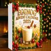 Eggnog Advent Calendar 24 Acrylic 2D Eggnog Decorations Countdown To Christmas Calendar for Festive Home Decor Holiday Gift