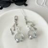 Bags Decoration Earphone-shaped Keychain Glitter Microphone Pendant  Backpack Charms