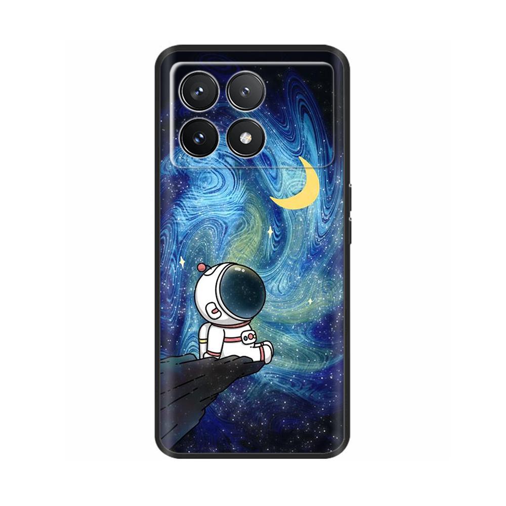 Для Xiaomi Poco F6 Pro Чехол Крышка Для Xiaomi Poco F6 Pro 5G Чехол для телефона Крутой Милый Мягкий Гладкий Жидкий Силикон Fundas Ракушки