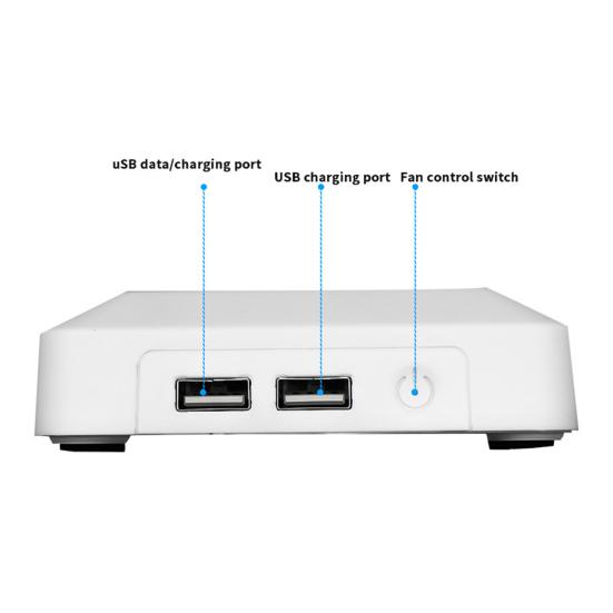 1 Set Host Cooling Fan Heat Dissipation High-speed Dual Fan One Key Switch Console Heat Sink for Xbox Series S