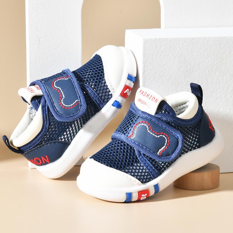 Летние детские сандалии для девочек от 0 до 2 лет, нескользящая мягкая подошва, сетчатая обувь