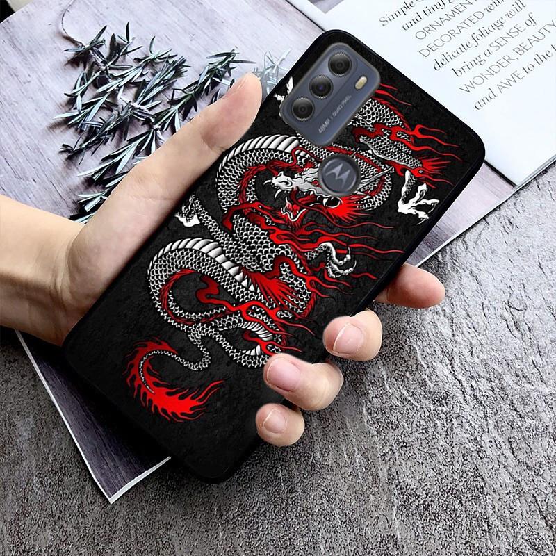 Fashion Cute China Dragon Phone Case For Motorola Moto G Stylus 5G G Play G Power G 5G G Pure 2023 2024 E20 E22 E22i E32 E40 E13