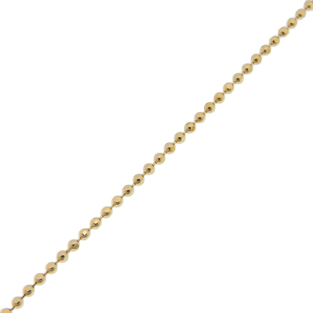 cross Necklace K18 yellow gold/diamond 5.2g Women Used