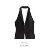 Kaslead New Arrival Women's Clothing Fashion Style Fashion Casual Open Back Hanging Collar Tops 2838777 800