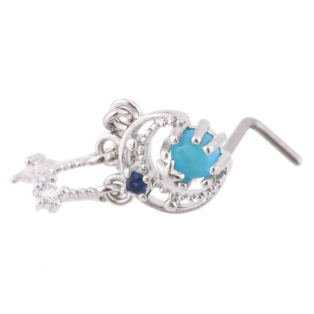 Мужчины Женщины Красочные Ювелирные Изделия L Висячие Носовые Пусеты Пирсинг Носовые Кольца Ногти