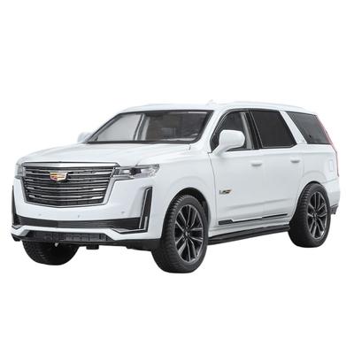 1:24 литая модель Cadillac Escalade 5-го поколения, внедорожник, сплав, инерционная машинка, белая