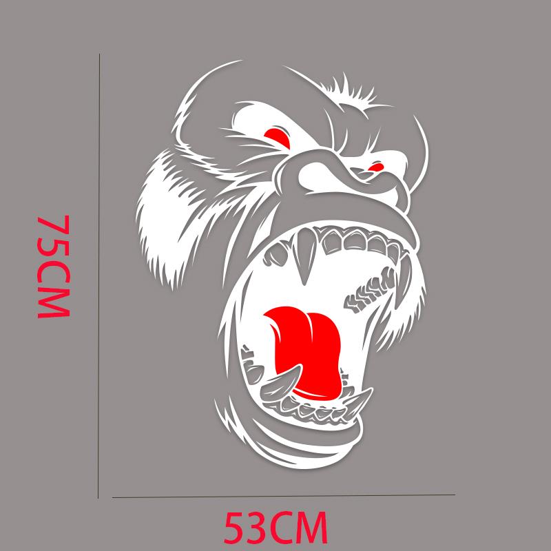 Горилла Кинг-Конг дизайн наклейки для автомобиля внедорожник большая боковая винтажная гранж капот дверь автомобиля кровать пикап грузовик виниловая графика