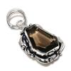Natural Smoky Topaz Gemstone Handmade 925 Sterling Silver Pendant 1.97" c8V48