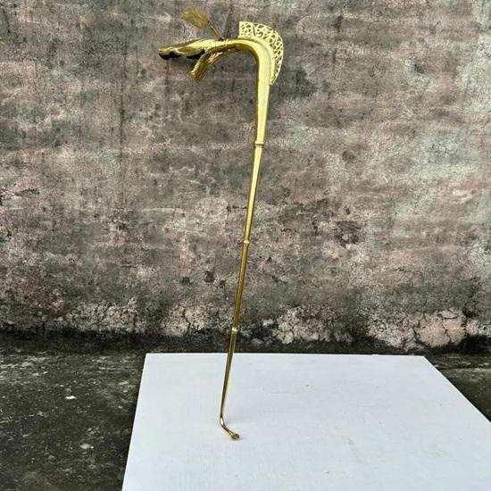 Средневековый латунный карникс из Тинтиньяка Кельтская играбельная труба Боевой рог 6 футов