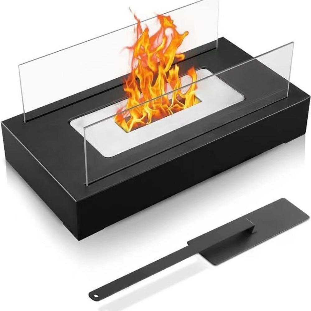Safer Tabletop Fire Pit Smokeless Portable Smores Maker Small Ethanol Fireplace Housewarming