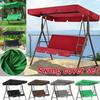 Replacement Swing Seat Canopy Cover Set Garden Chair Hammock Cushion 3 Seater Canopy Chair Cover (Frame Not Included)