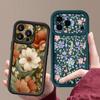 Винтажный чехол с цветочным узором для iPhone 17 Pro Max, противоударный бампер, мягкая накладка для iPhone 16 15 14 13 Pro Max 16E 17E