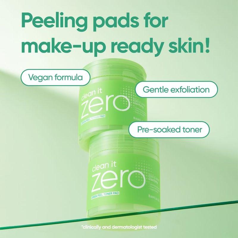 BANILA CO Очищающий тонер-пэд Clean It Zero Green Peel