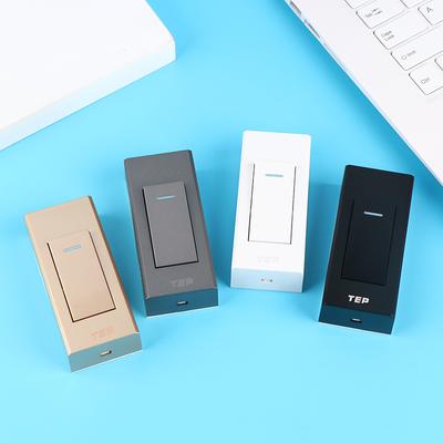 1 шт., 1 банда, 2-позиционный переключатель для поверхностного монтажа, провод, подвесная установка, прикроватная лампа включения/выключения, панель настенного выключателя света