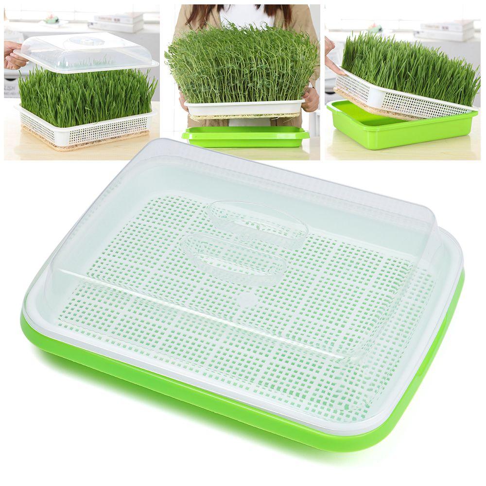 Home Garden Nursery Paper Hydroponic Tray Sprout Pot Plant Box Grow Nursery Pots Seed Sprouter Tray