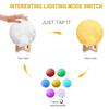 3D Moon Light Lamp 7 Multi Colors Changing Touch Sensor for Adult and Kids with Wooden Stand Moon Night Lamp for Decor