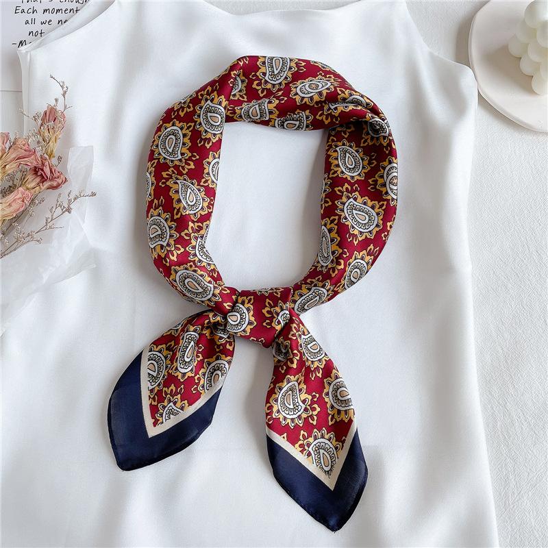 70 * 70 см новый шелковый маленький квадратный шарф для защиты шеи женщин профессиональный шарф универсальный шарф для волос шарф