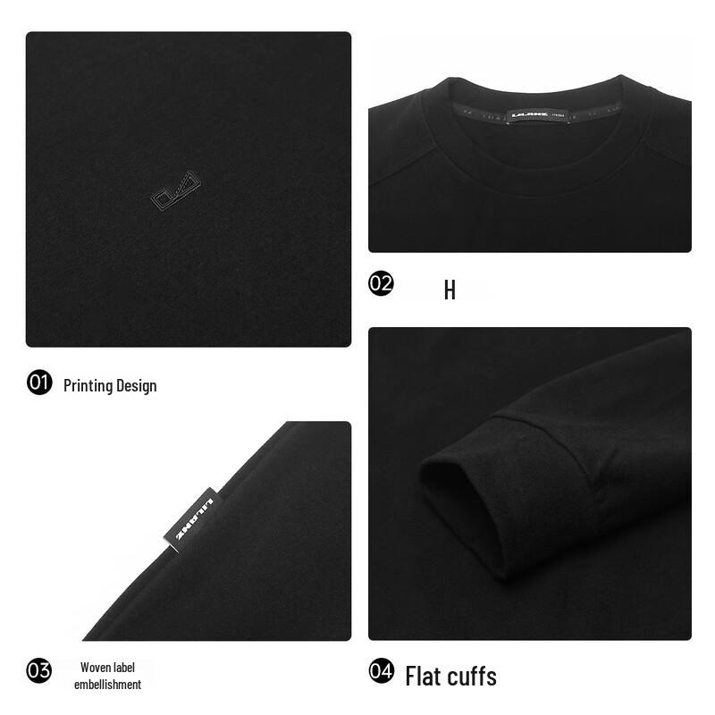 Lilanz Men's Round Neck Fleece Sweatshirt