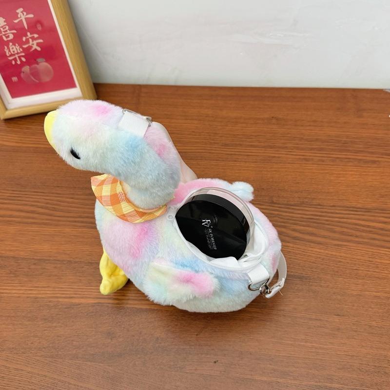 Большая белая гусыня сумка-мессенджер новая мультяшная милая утка на плечо мягкая милая девочка плюшевая кукла ранец