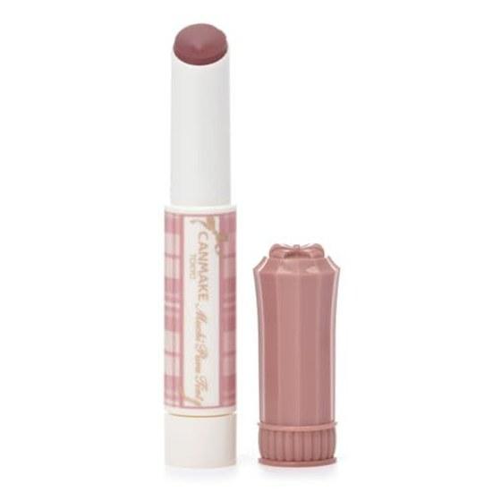 Canmake Muchipuru Tint 40-й x Strawberry Bonbon Блеск для губ с эффектом объема Освежающий розово-бежевый