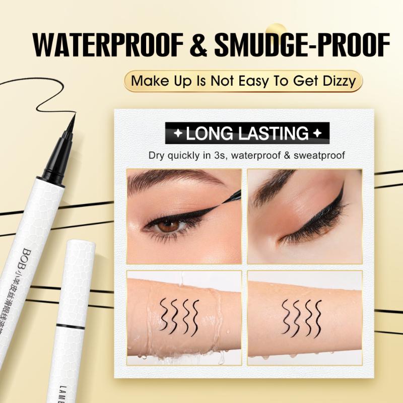 Silky Eyeliner, Waterproof, Non-smudging, Non-makeup-removing, Extremely Fine and Quick-drying Eyeliner Pen.