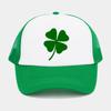 Green Velvet Clover Shamrock Hat Breathable Sun Hat Casual Peaked Cap  St. Patricks Day