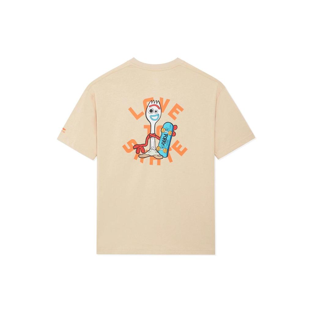 Футболка унисекс Li Ning x Disney Цвет Молочный Умбра AHSS617-1