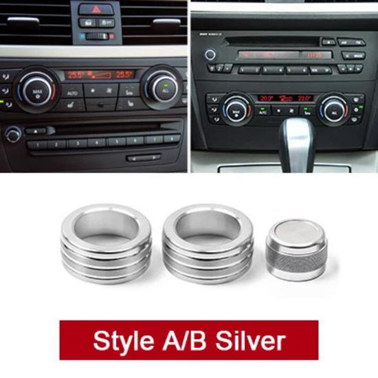 Авто салон центр управления кондиционером звук ручка кольцо крышка украшения аксессуары для BMW E90 E92 E93 3 серии 2005-12