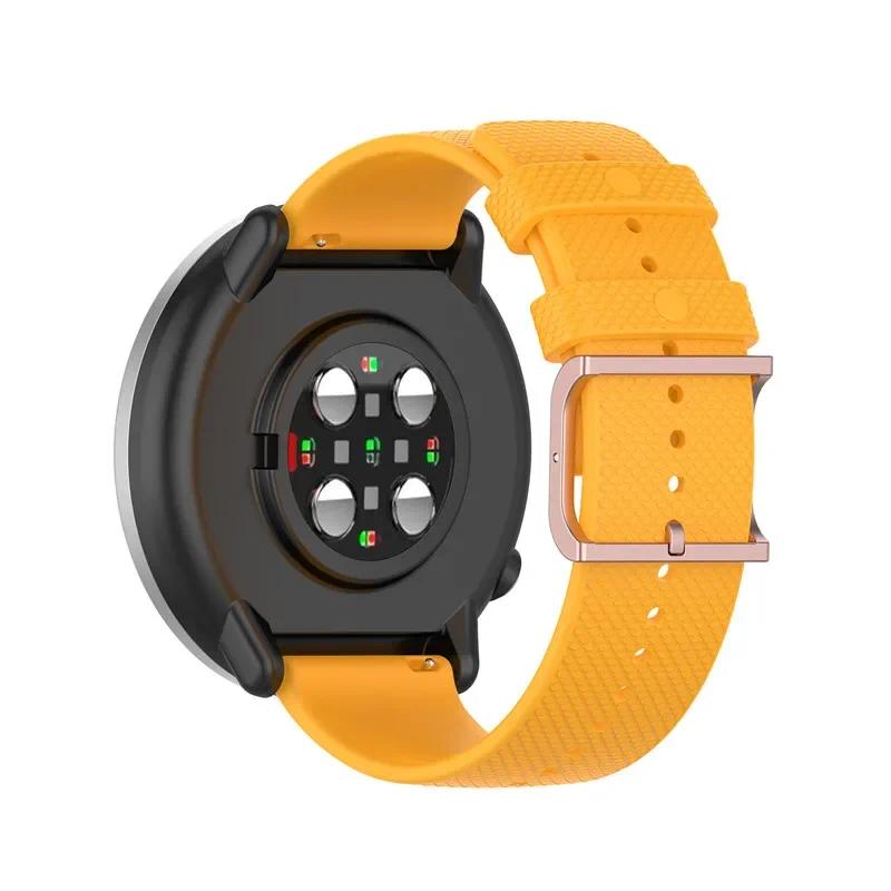 Для Samsung Galaxy watch 3/46мм/42мм/Active 2/Gear s3 Frontier силиконовый ремешок Huawei watch GT/2/2E/Pro ремешок