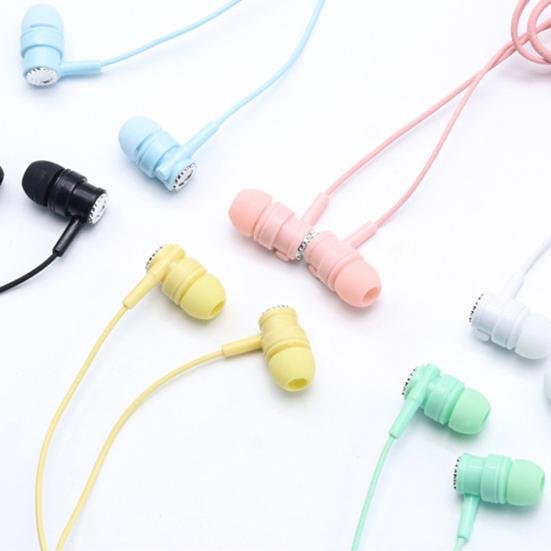 L104 Универсальные 3,5-мм динамические проводные спортивные наушники-вкладыши с тяжелыми басами и микрофоном