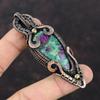 Ruby Fuchsite Pendant Copper Wire Wrapped Pendant Unique Copper Jewelry Handmade Pendant Gift For Mom Gemstone Pendant Wire Wrapping Jewelry