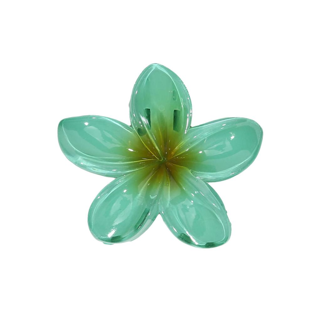 Заколки для волос в виде крабов с градиентными цветами в гавайском стиле для женщин, заколки-пламерии для тонких/густых волос, аксессуары, пляжный отдых, заколка-краб