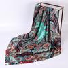 New 90*90cm Retro Brand Women Silk Scarf Bandanna Fashion Bohemian Pattern Square Hijab Lady Wrap Headband Foulard Muffler