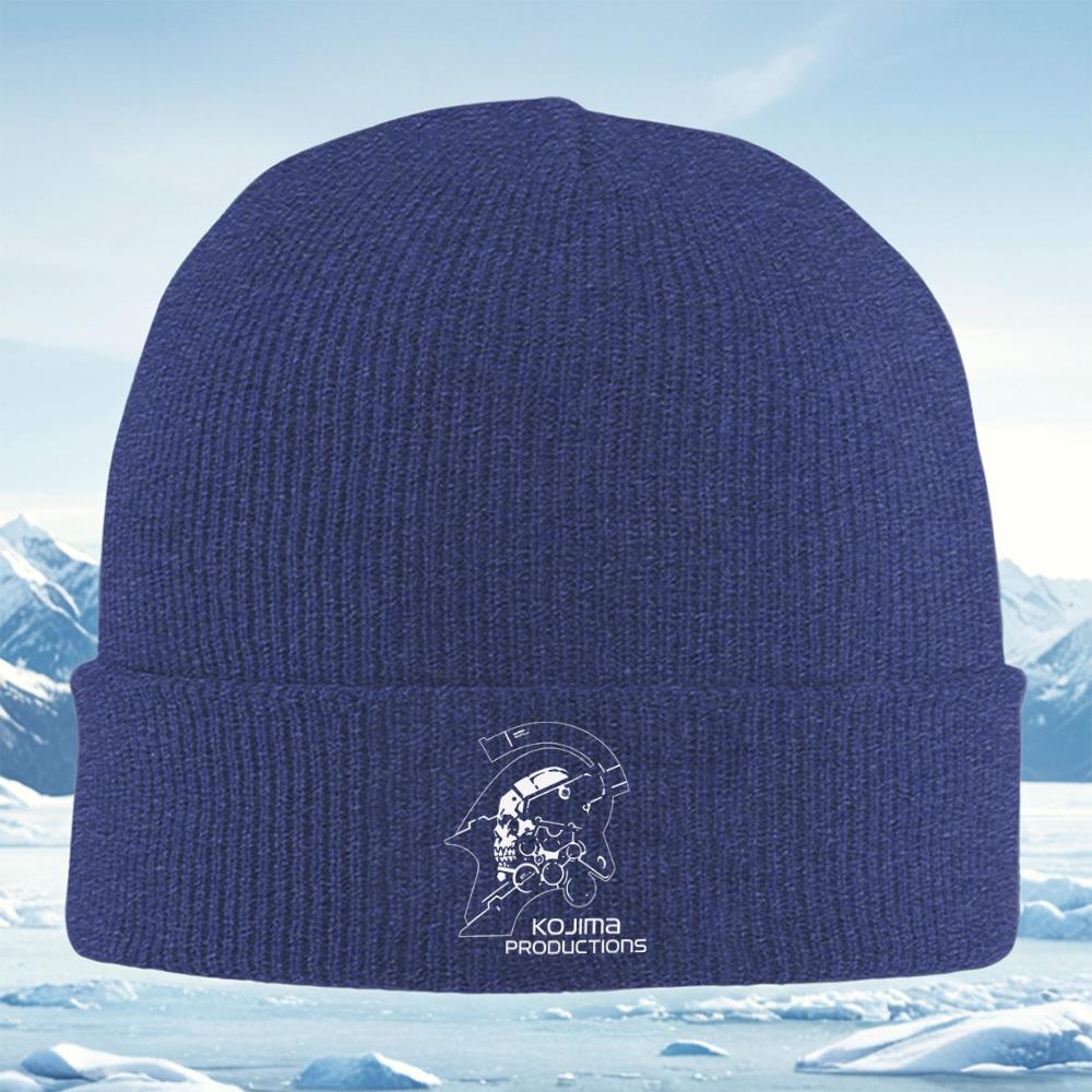 Skull helmet design,circle details,text Men Women Unisex Knitted Hat Beanie Pullover Cap Winter Thermal Warm Christmas Outdoor C