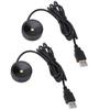 2PCS Mini LED Spotlights Indoor Aluminum USB 5V Round LED Accent Light for Pictures Artwork Jewelry