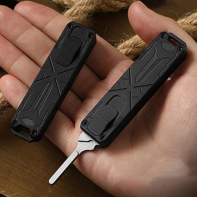 Выдвижной канцелярский нож, резаки для коробок, лезвия из высокоуглеродистой стали, автоматическая фиксация, идеально подходит для офисного и домашнего использования