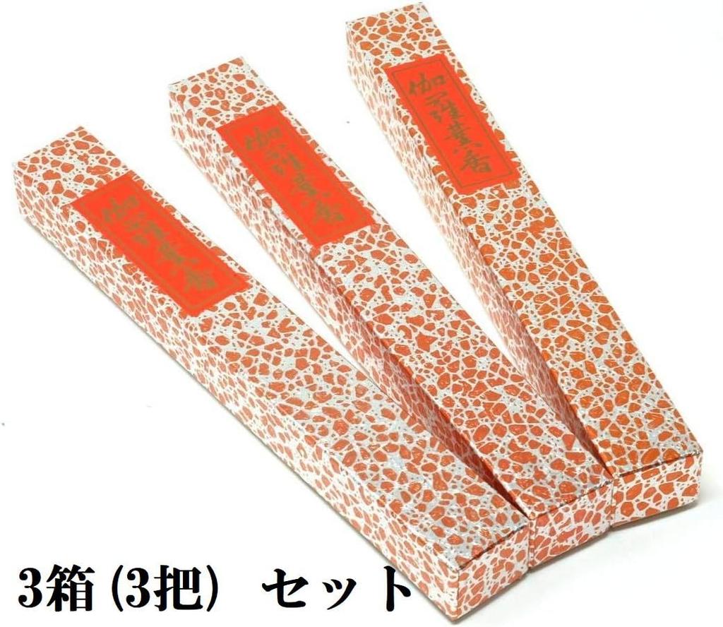 Kyara Incense Sticks (3 Boxes, 3 Sticks) - 25cm Long Incense Sticks - Made In Japan - Established In 1820 by Eirakuya