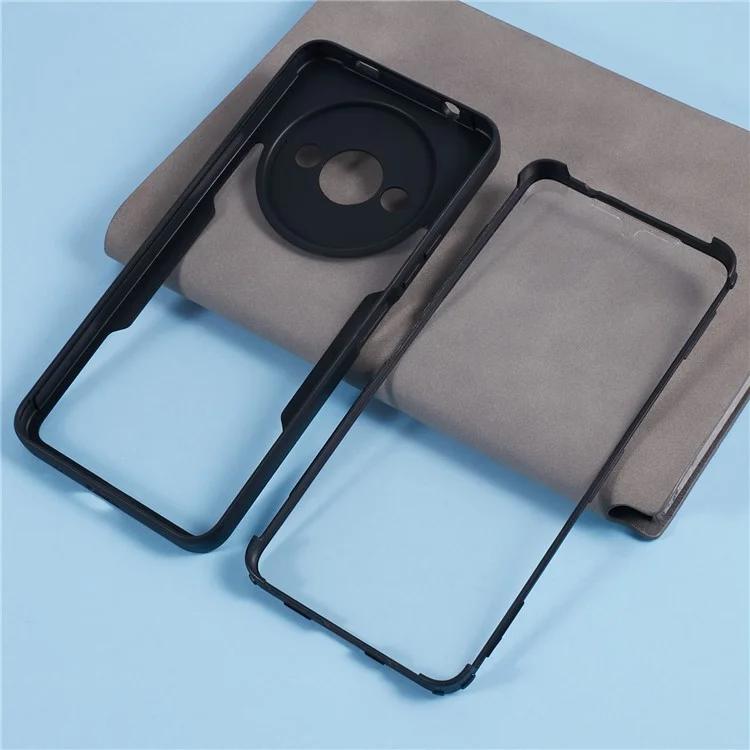 Для Xiaomi Redmi A3 / Poco C61 4G Противоударный чехол из акрила + корпус телефона из ТПУ, встроенная защитная пленка для экрана из ПЭТ, черный