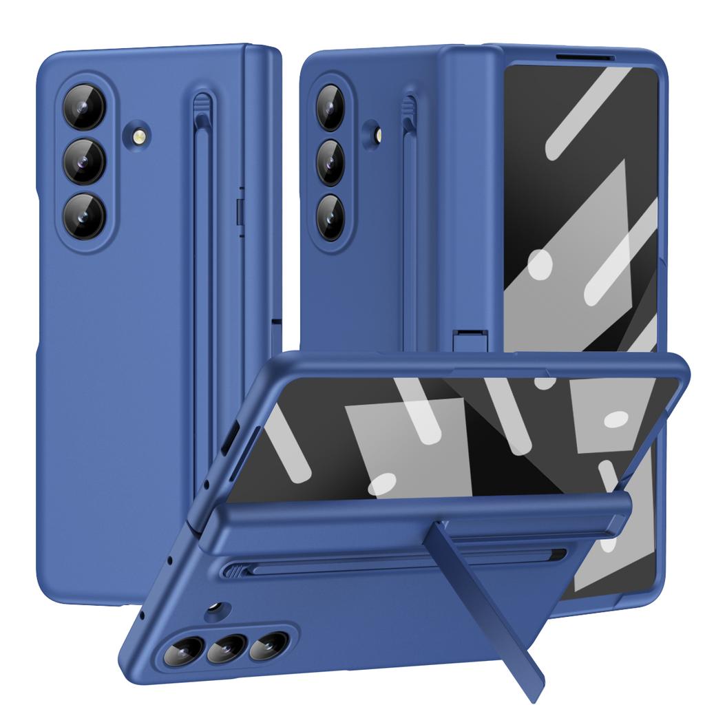 Мягкий противоударный чехол для Samsung Z Fold 8 7 6 5 4 3 с Защитным стеклом для экрана Защитой шарнира Чехлом для стилуса