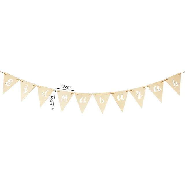 New Wooden EID Mubarak Decoration Ramadan Mubarak Ornaments Islamic Muslim Pendant Eid Al Adha Party Supplies Ramadan Kareem Gif