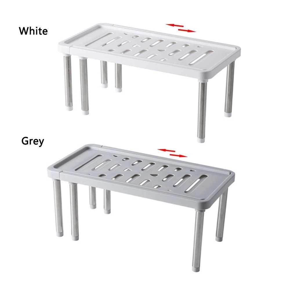 Штабелируемая кухонная полка Fit PP+Нержавеющая сталь Кухонные органайзеры Стеллажи Ванная комната Под раковину