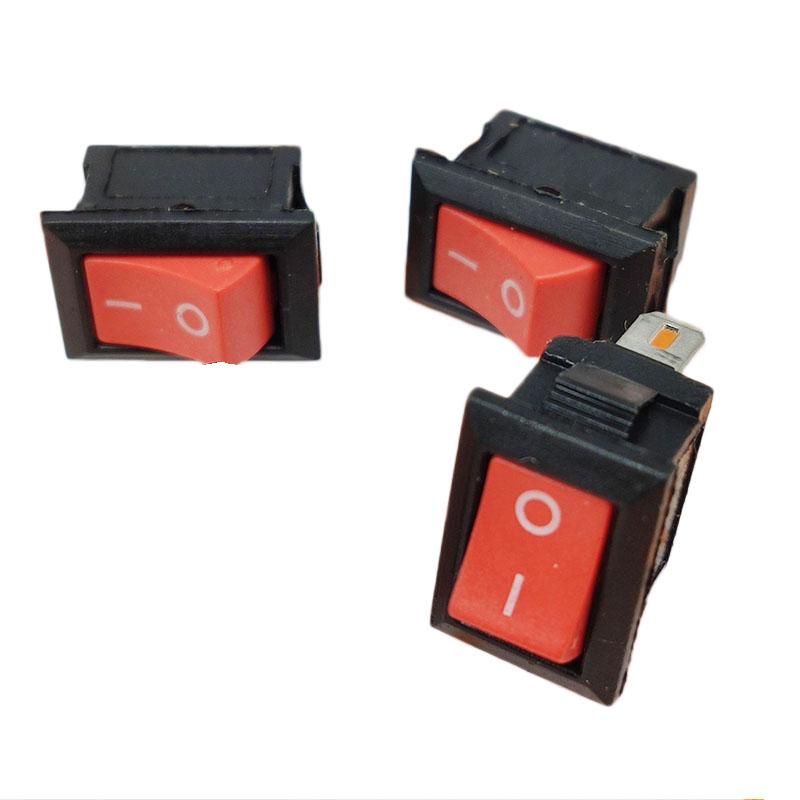 10 Pcs KCD11 2 Pin 10x15mm Mini Push Button Switch SPST 3A 250V AC Snap-in On/Off Boat Rocker Switch