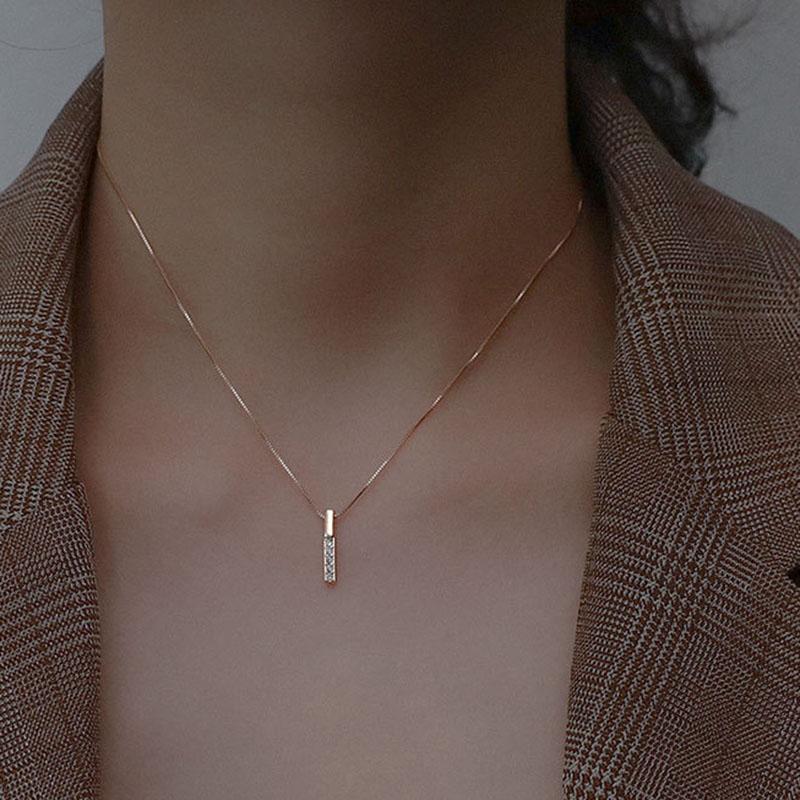 Серебряное ожерелье 925 пробы с подвеской-шармом геометрической формы, чокер, подарок на день рождения для женщин, изысканное ювелирное изделие