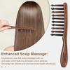 Sandalwood Scalp Massage Comb Wide Teeth Anti-static Hair Growth Men Women Head Massager Brush Wooden Manual Gua Sha Comb(Random Color)