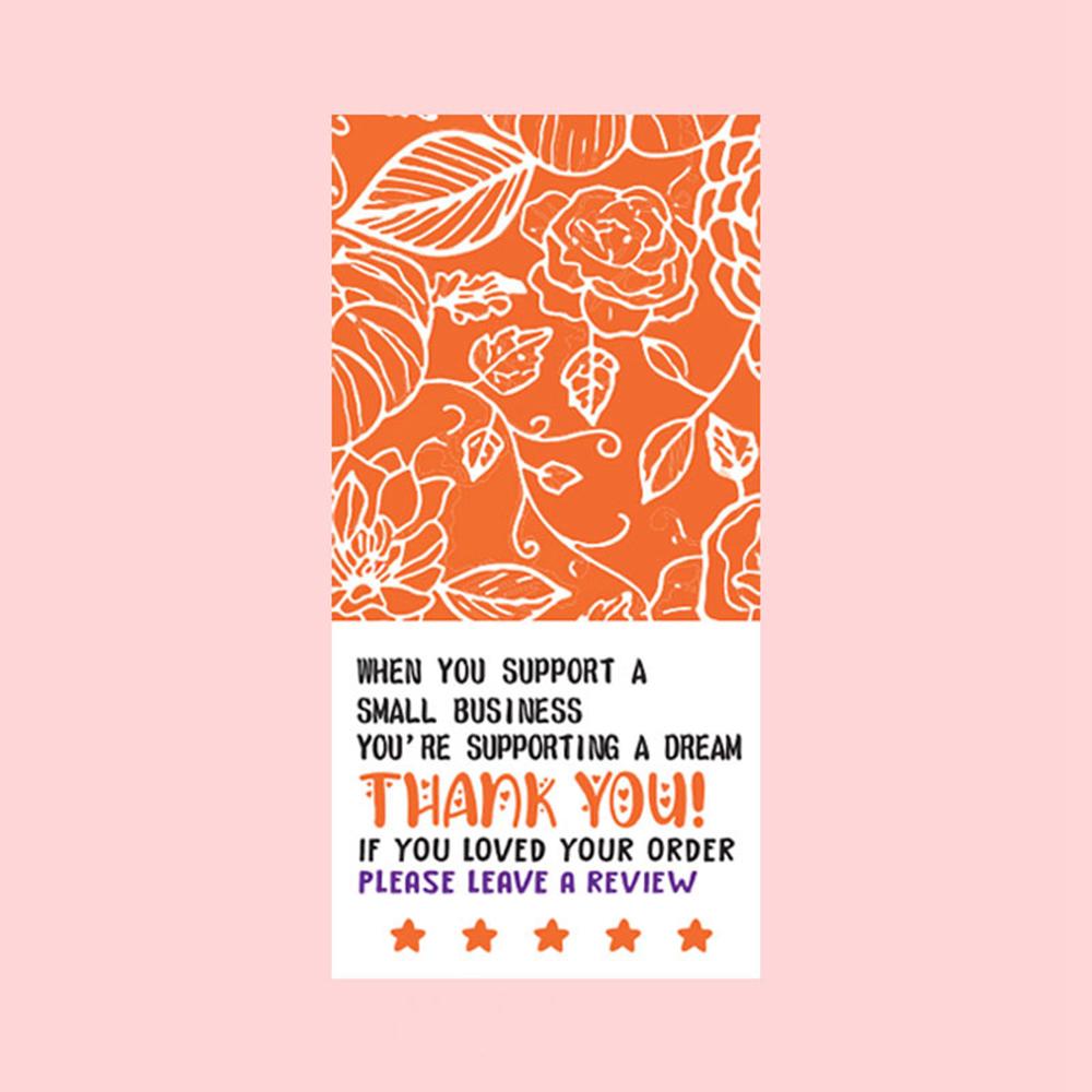 School Notebook Funny Stickers Flowers Thank You Decoration X019